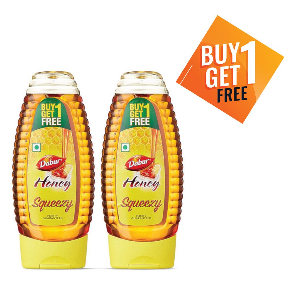 Dabur Honey Squeezy, 400g (Buy 1 Get 1 Free)