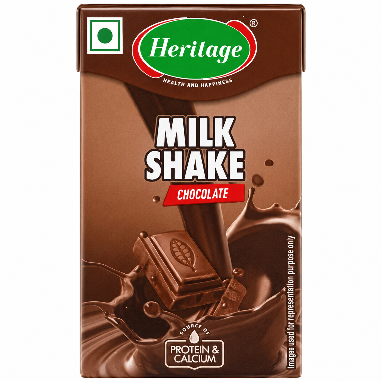 Heritage Milk Shake Tetra Pack - Chocolate, 180ml