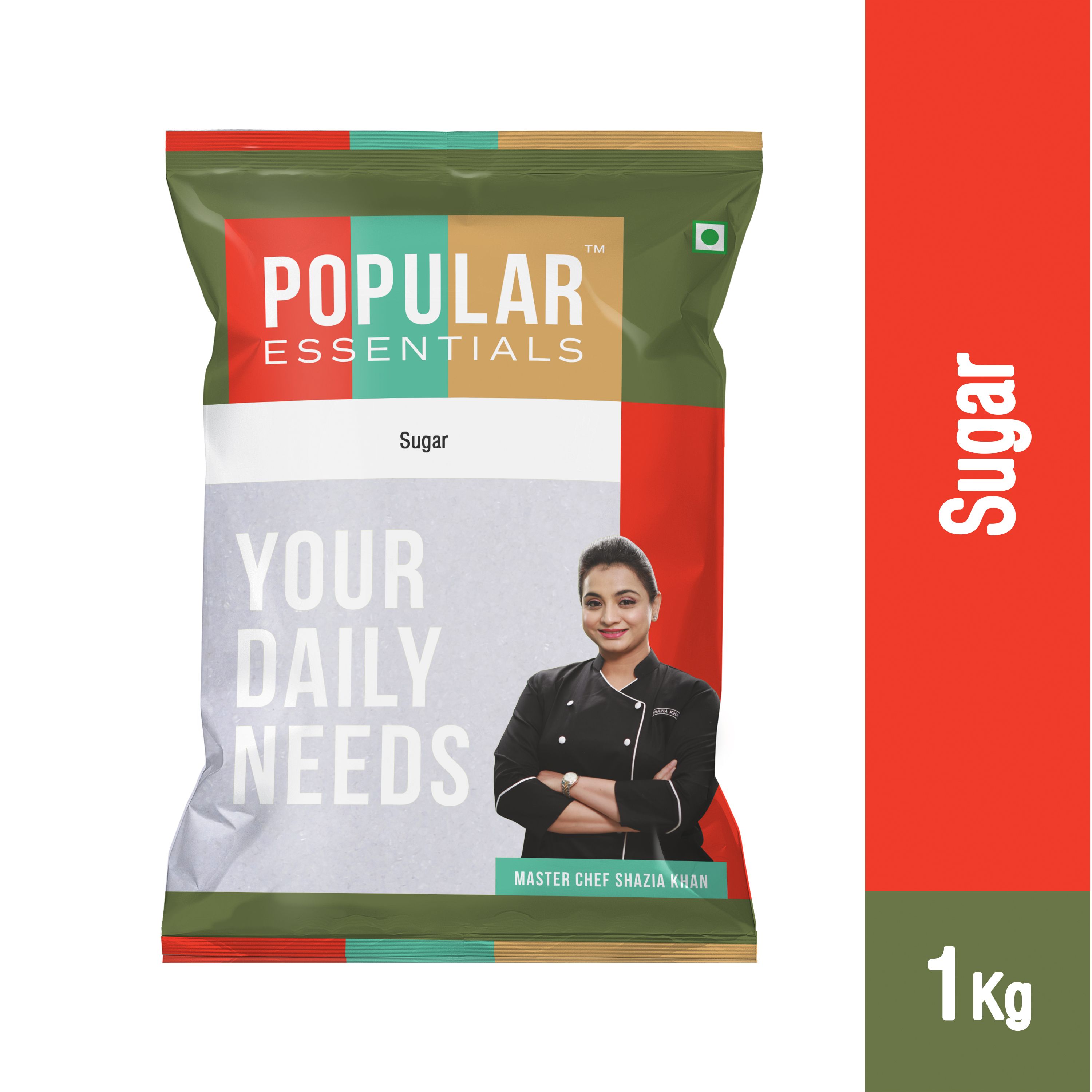 Popular Essentials Refined Sugar, 1kg