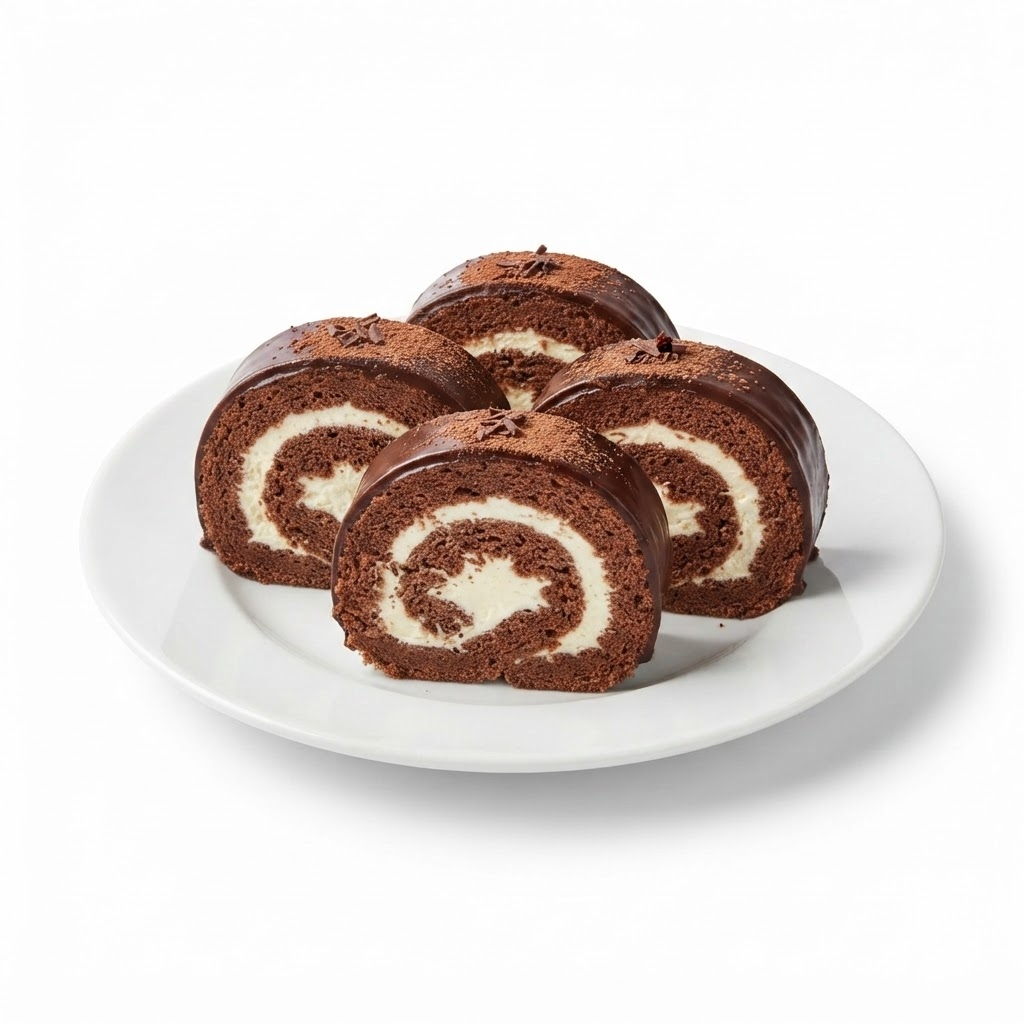 Choco Roll Cake, 4pc