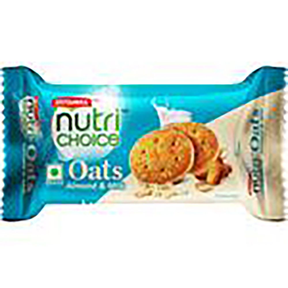 Britannia Nutrichoice Oats Cookies - Almond & Milk, 75g