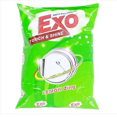 Exo Touch & Shine Dishwash Powder - Lemon Zing, 400g