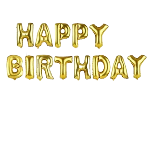 Koti Happy Birthday Foil Balloons Banner - Assorted
