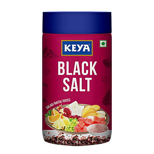 Keya Black Salt Jar, 200g