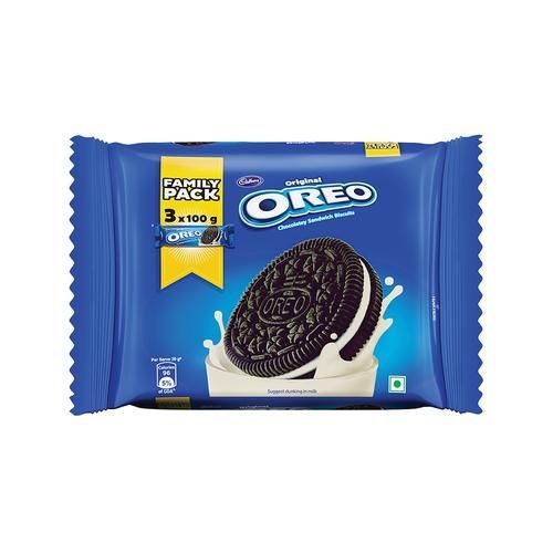 Cadbury Oreo Cream Biscuit Multipack - Vanilla, 275.55g