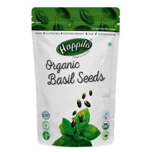 Happilo Premium Raw Organic - Holy Basil Seeds, 250g