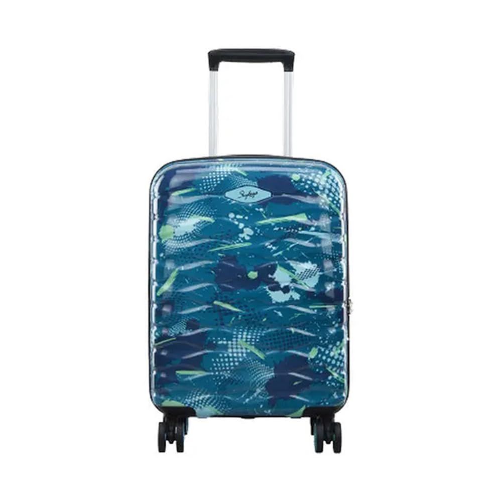 VIP Camoflex Polycarbonate Trolley Suitcase with Spinner Wheels (Large, 80cm, Green)