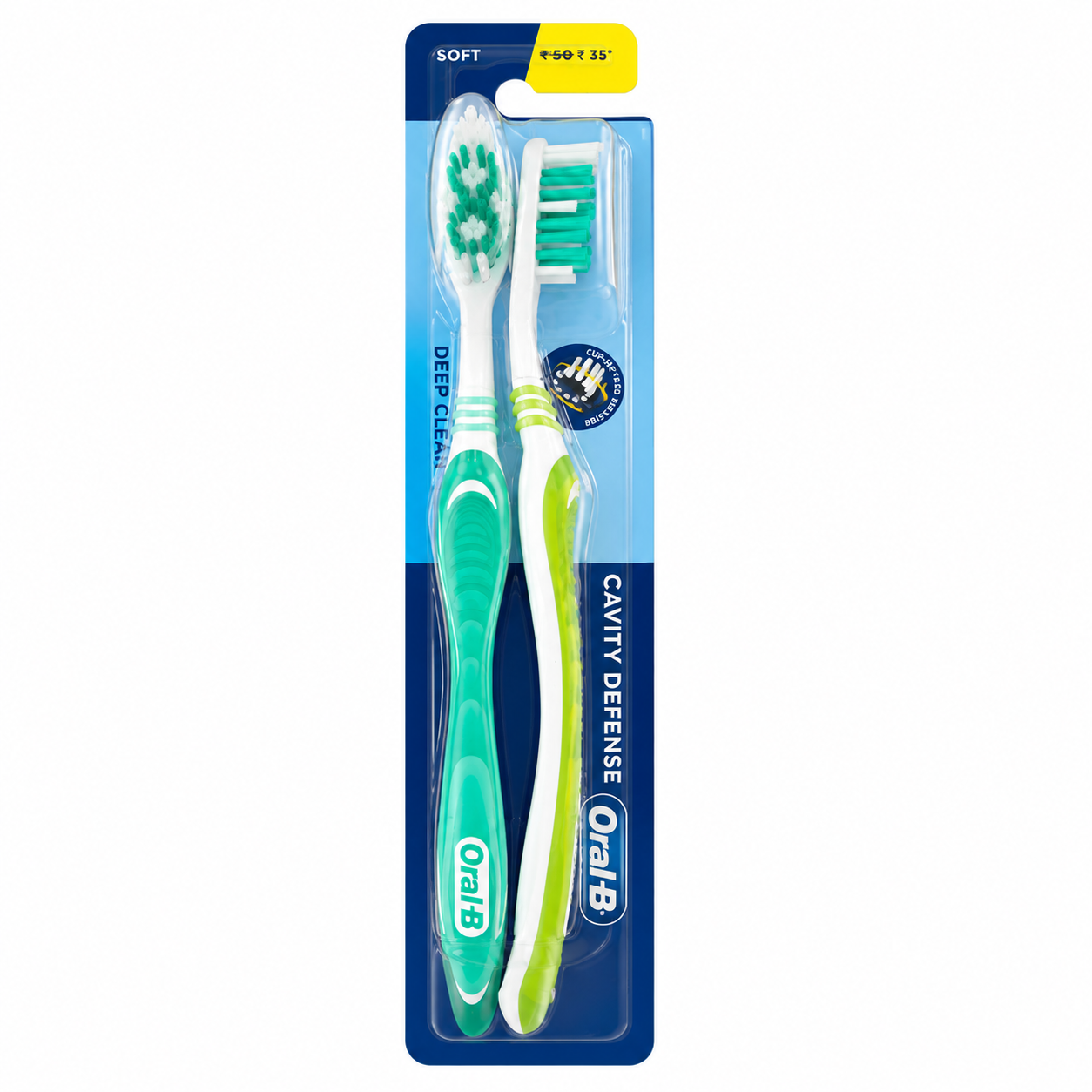 Oral-B Cavity Defense Deep Clean Toothbrush - Soft, 2pc