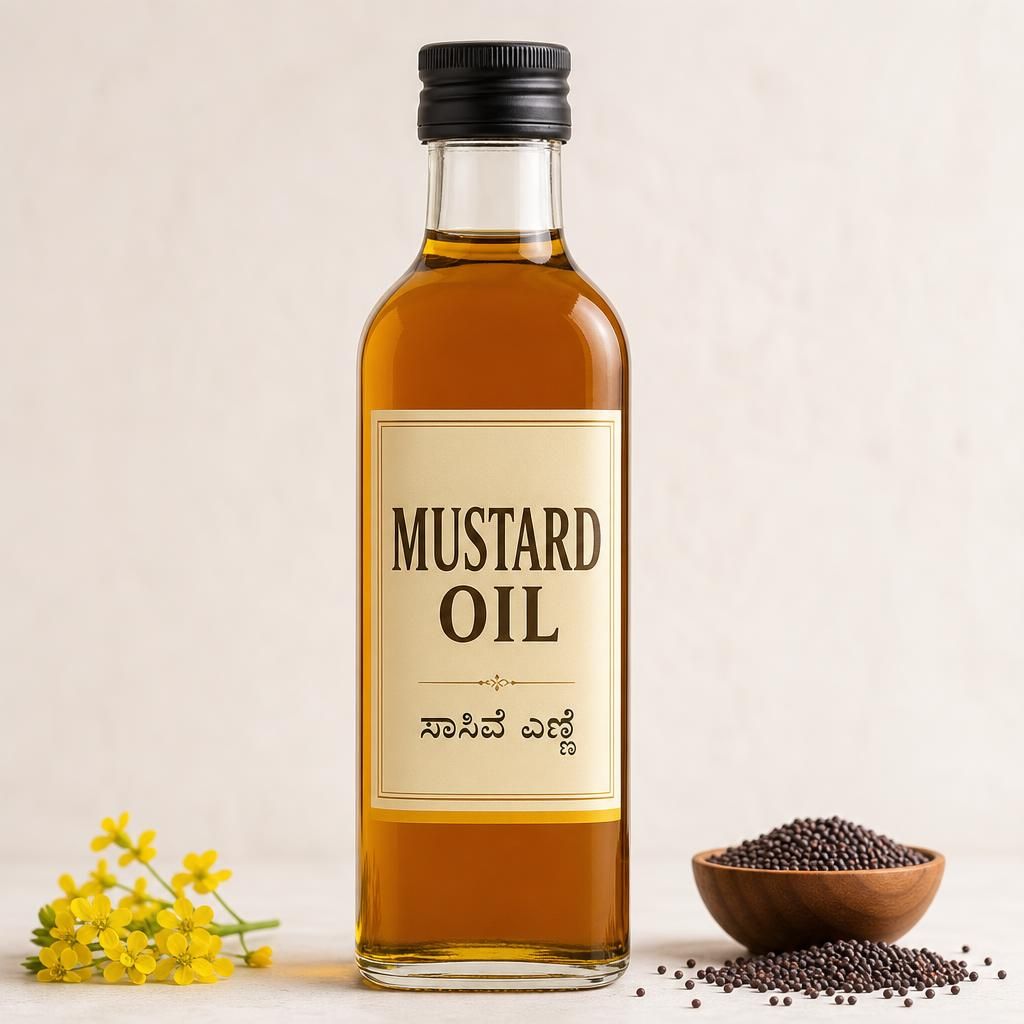 Mustard Oil, 500ml (ಸಾಸಿವೆ ಎಣ್ಣೆ)