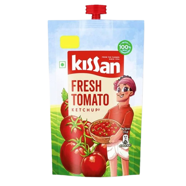 Kissan Fresh Tomato Ketchup Glass Bottle, 100g
