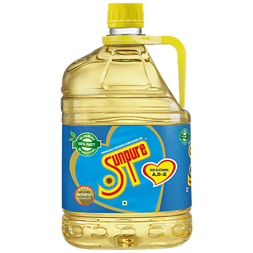 Sunpure Refined Sunflower Oil Can, 5L