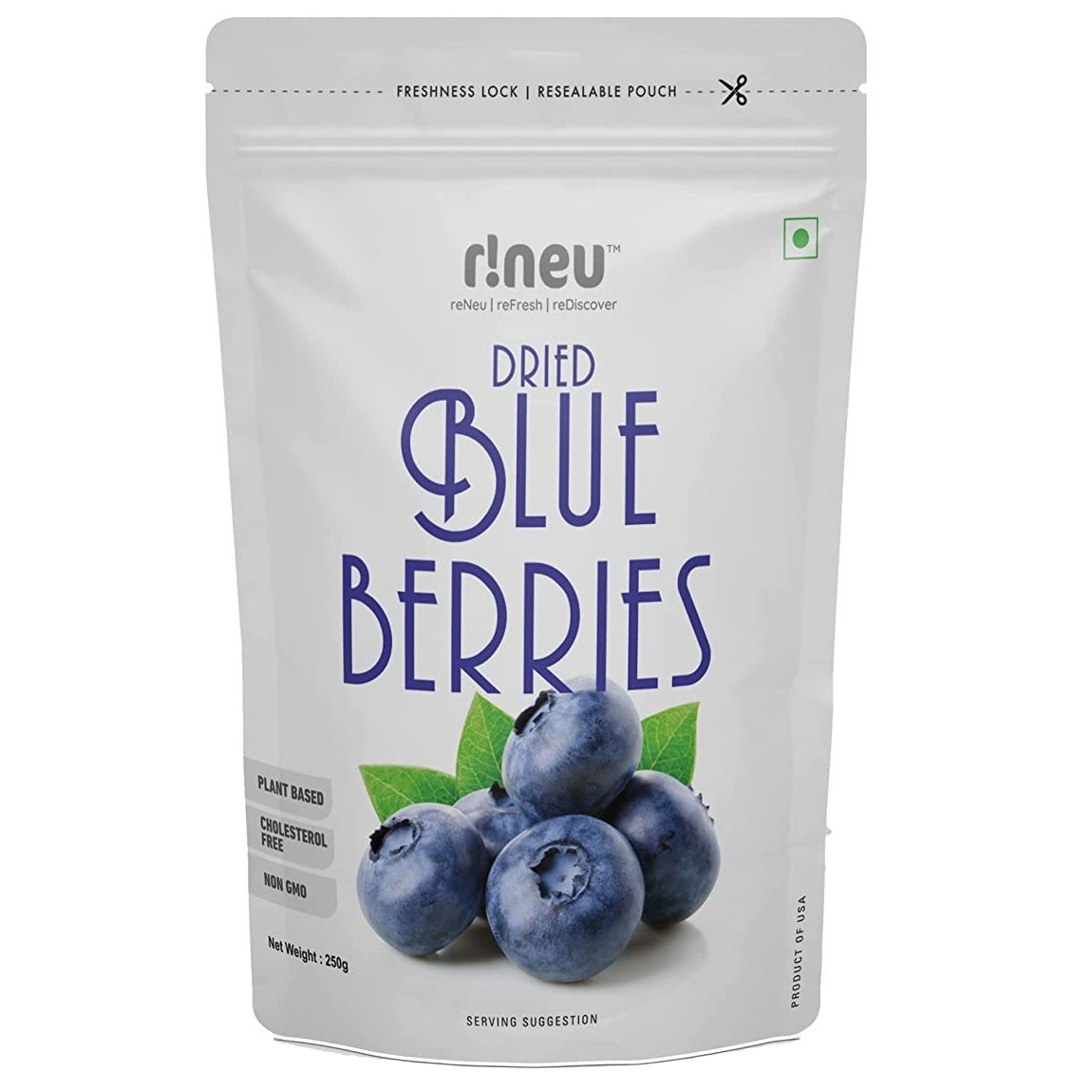 r!neu Premium Dried BlueBerries, 250g