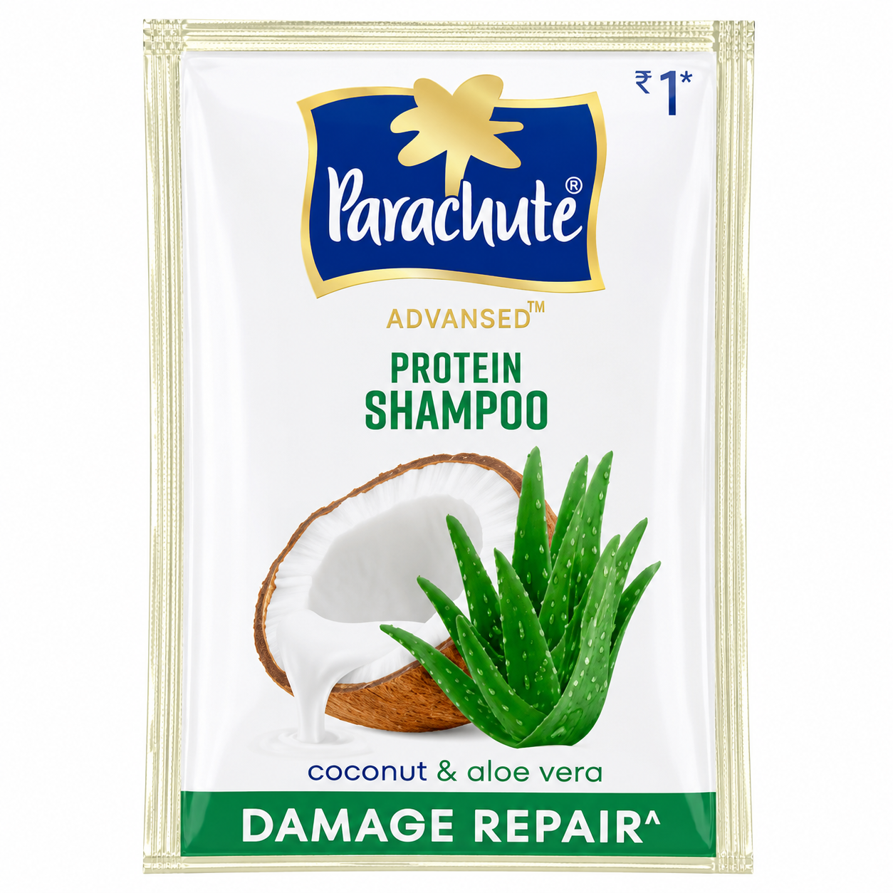 Parachute Damage Repair Protien Shampoo - Coconut & Aloe Vera, 5ml