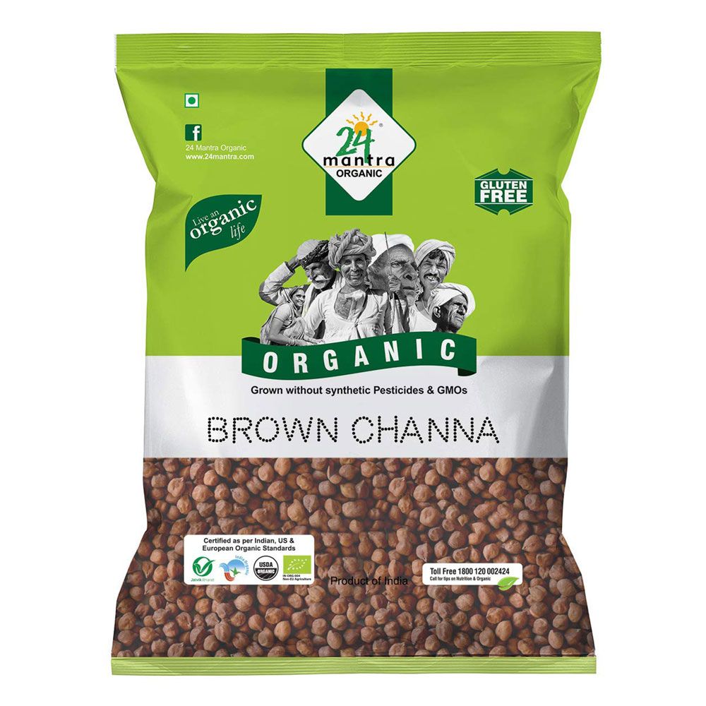 24 Mantra Organic Brown Chana, 500g