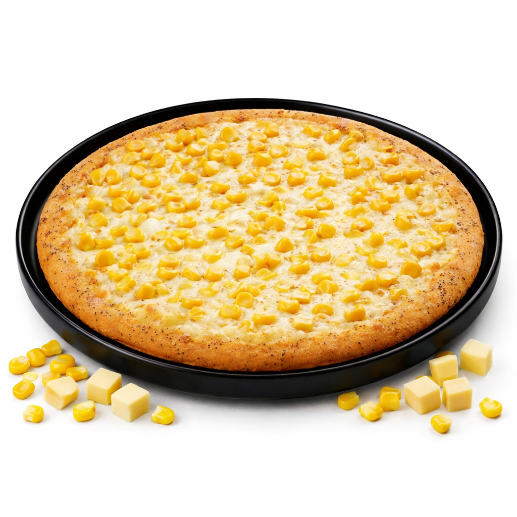 Corn & Cheese Whole Pizza - Large, 1pc
