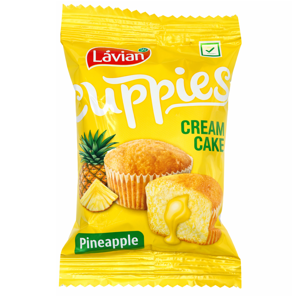 Lavian Cuppies Cream Cake - Pineapple, 15g