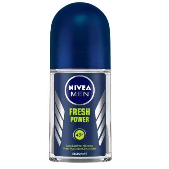 Nivea Roll On Deodorant For Men - Fresh Power, 50ml