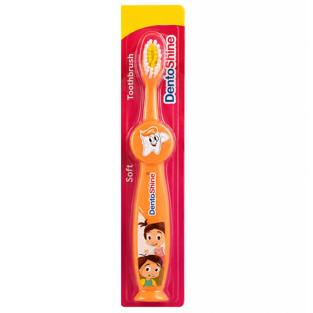 Dentoshine Comfy Grip Toothbrush For Kids - Soft,1 pc