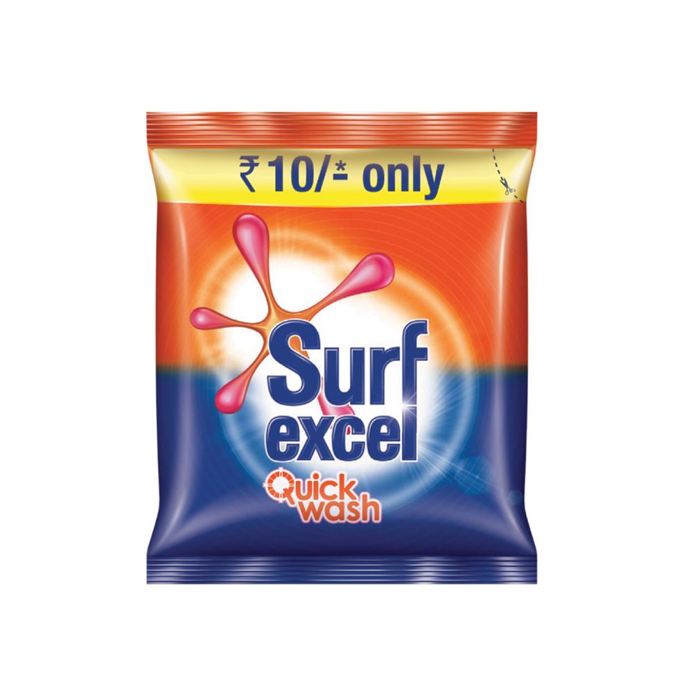 Surf Excel (Rs.10) Detergent Powder - Quick Wash, 65g