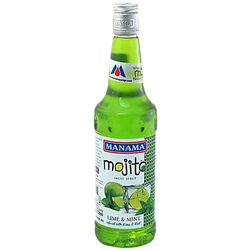 Manama Mojito Fruit Syrup - Lime & Mint, 750ml