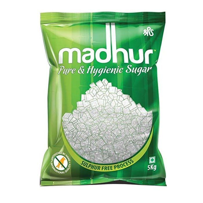 Madhur Pure & Hygienic Sugar Pouch - Green, 5kg