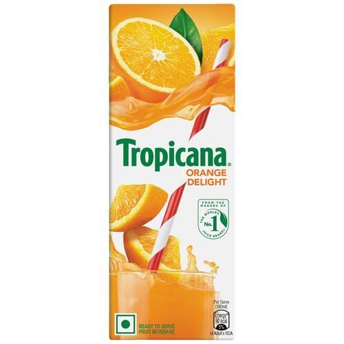 Tropicana Fruit Juice Tetra Pack - Orange Delight, 200ml