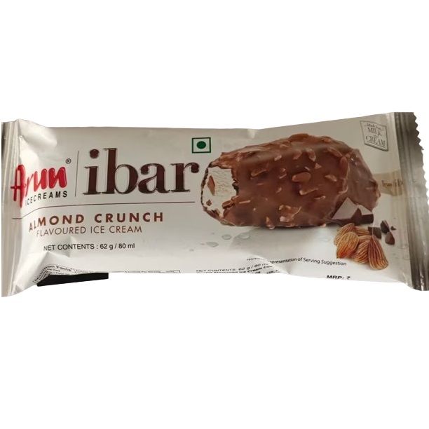 Arun Ibar Ice Cream - Almond Crunch, 80ml