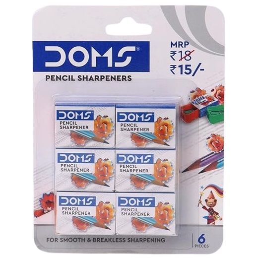 Doms Pencil Sharpeners, 6pcs (8209)