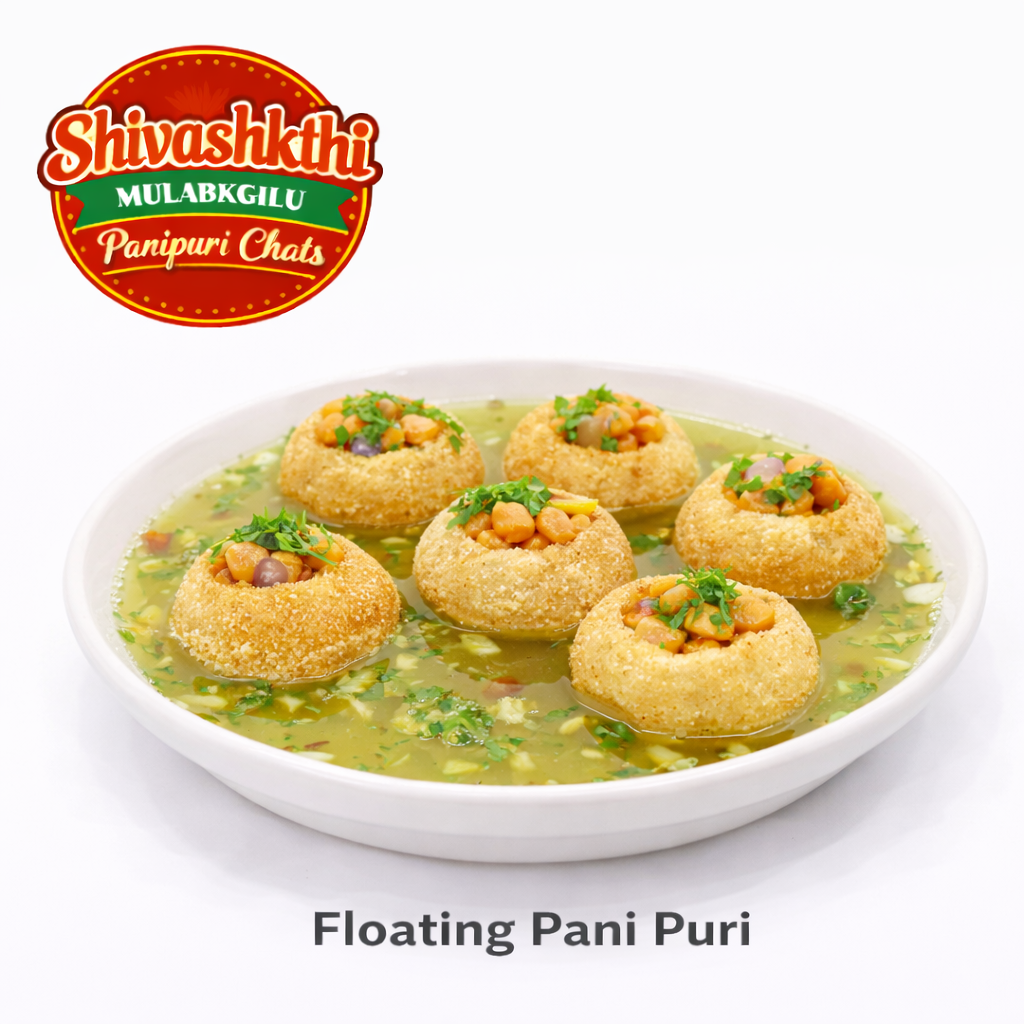Shivashkthi Mulabagilu Chaats - Floating Pani Puri, 1 Plate