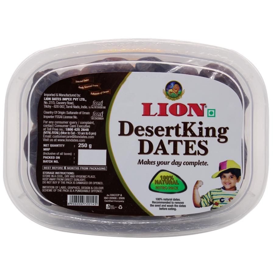 Lion Dates Tub - Desert King, 250g