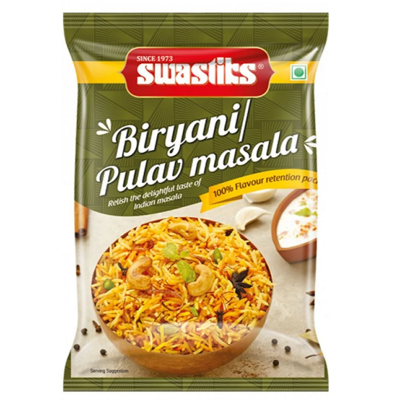 Swastiks Biryani Pulav Masala Powder Pouch, 25g