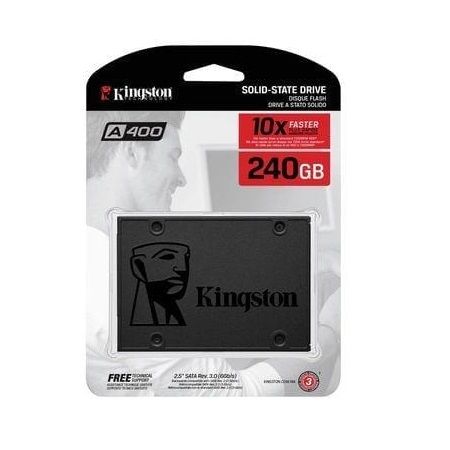 Kingston SSDNow A400 240GB SATA 3 Solid State Drive (SA400S37/240G) With connector cables