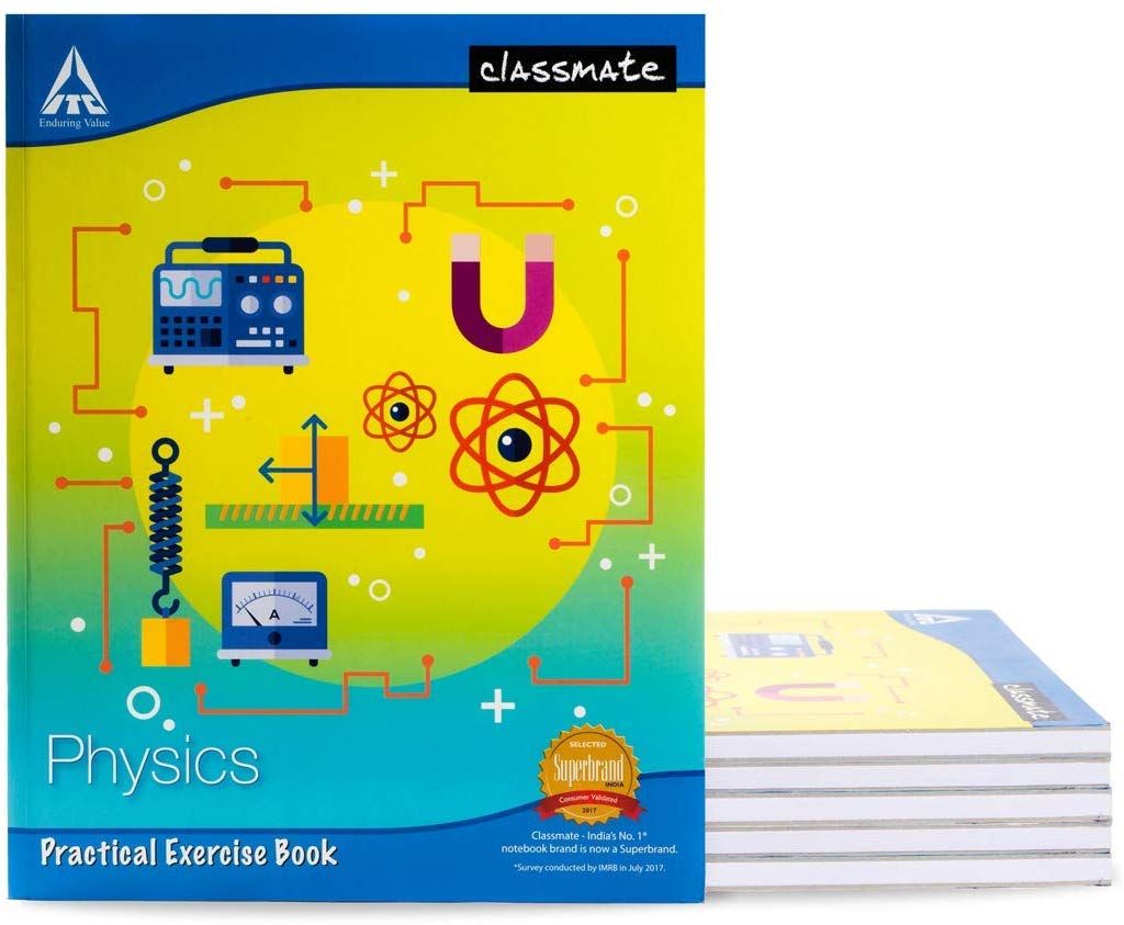 Classmate PB1093 Physics Practical Notebook, 108 Pages