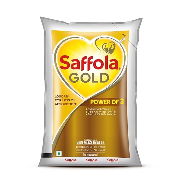 Saffola Gold Oil Power of 3, 1L