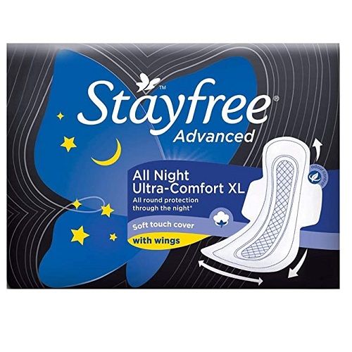 Stayfree Advanced All Nights Soft Ultra Thin Sanitary Pad - XL Wings, 7pc