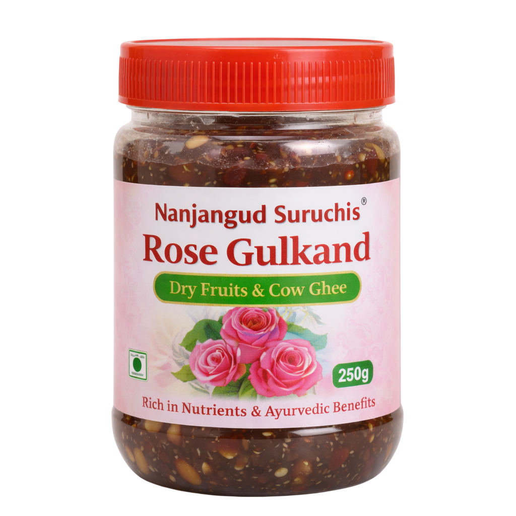 Nanjangud Suruchi's Rose Gulkand - Dry Fruits & Cow Ghee, 250g
