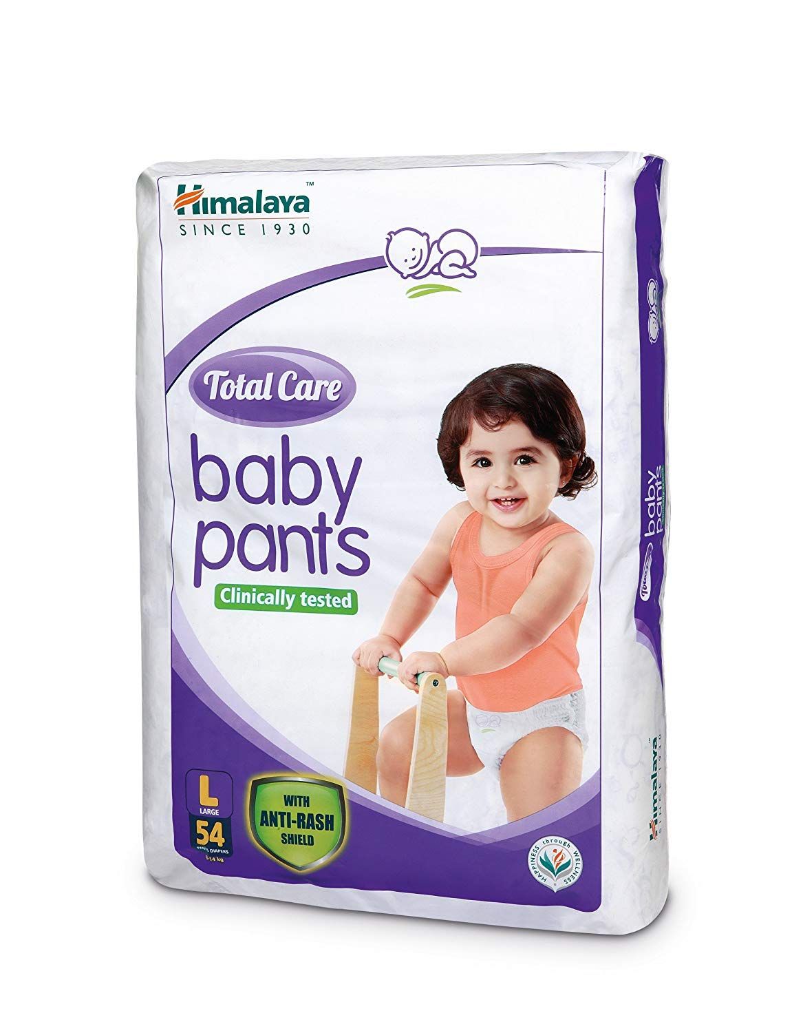 Himalaya Total Care Pant Style Diaper Anti Rash Shield - L, 54pcs