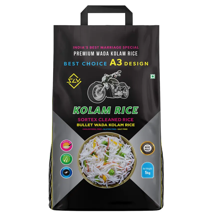 SLV Bullet Sortex Cleaned Wada Kolam Rice, 5kg