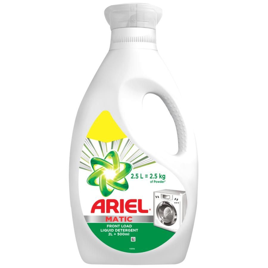 Ariel Matic Liquid Detergent Bottle - Front Load, 2L (Extra 500ml Free)