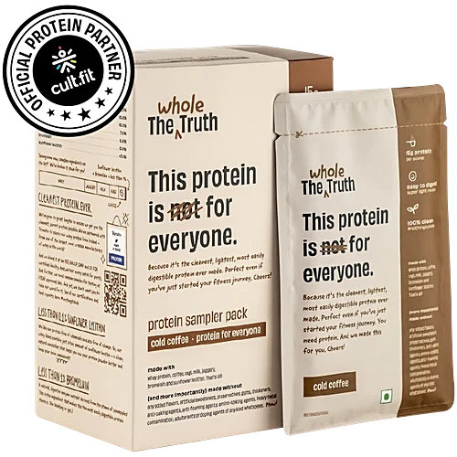 The Whole Truth Whey Protein Powder - Cold Coffee, 210g