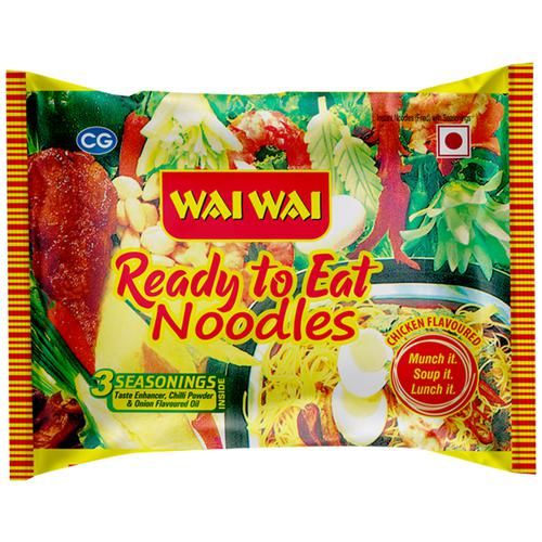 Wai Wai Ready To Eat Noodles - Chicken Flavoured, 70g