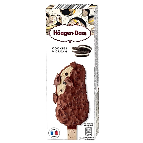 Haagen-Dazs Chocolate Stick Bar - Cookies & Cream, 80ml