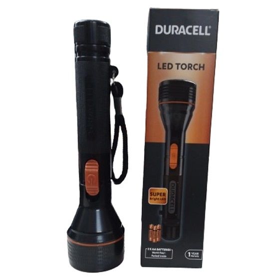 Duracell 3AA Super Bright LED Torch - Black, 18cm (DU054)