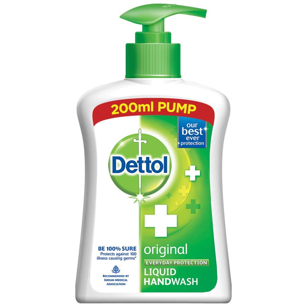 Dettol Liquid Hand Wash Pump - Original, 200ml