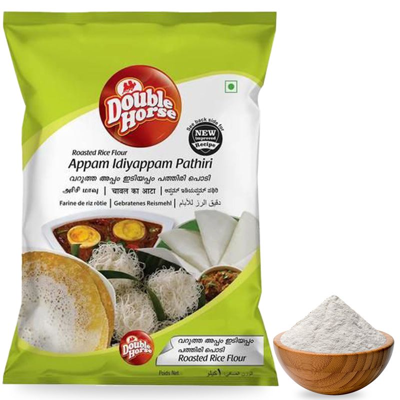 Double Horse Appam / Idiyappam - Rice Flour, 500g