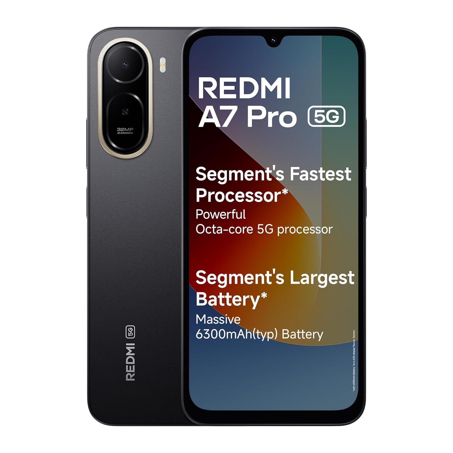Redmi | A7 Pro | 5G Smartphone (4GB RAM, 64GB ROM, Black)
