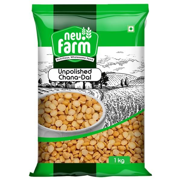 neu.Farm Unpolished Chana Dal, 1kg
