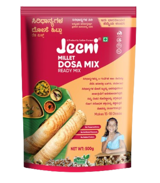 Jeeni Millet Dosa Mix Pouch, 500g
