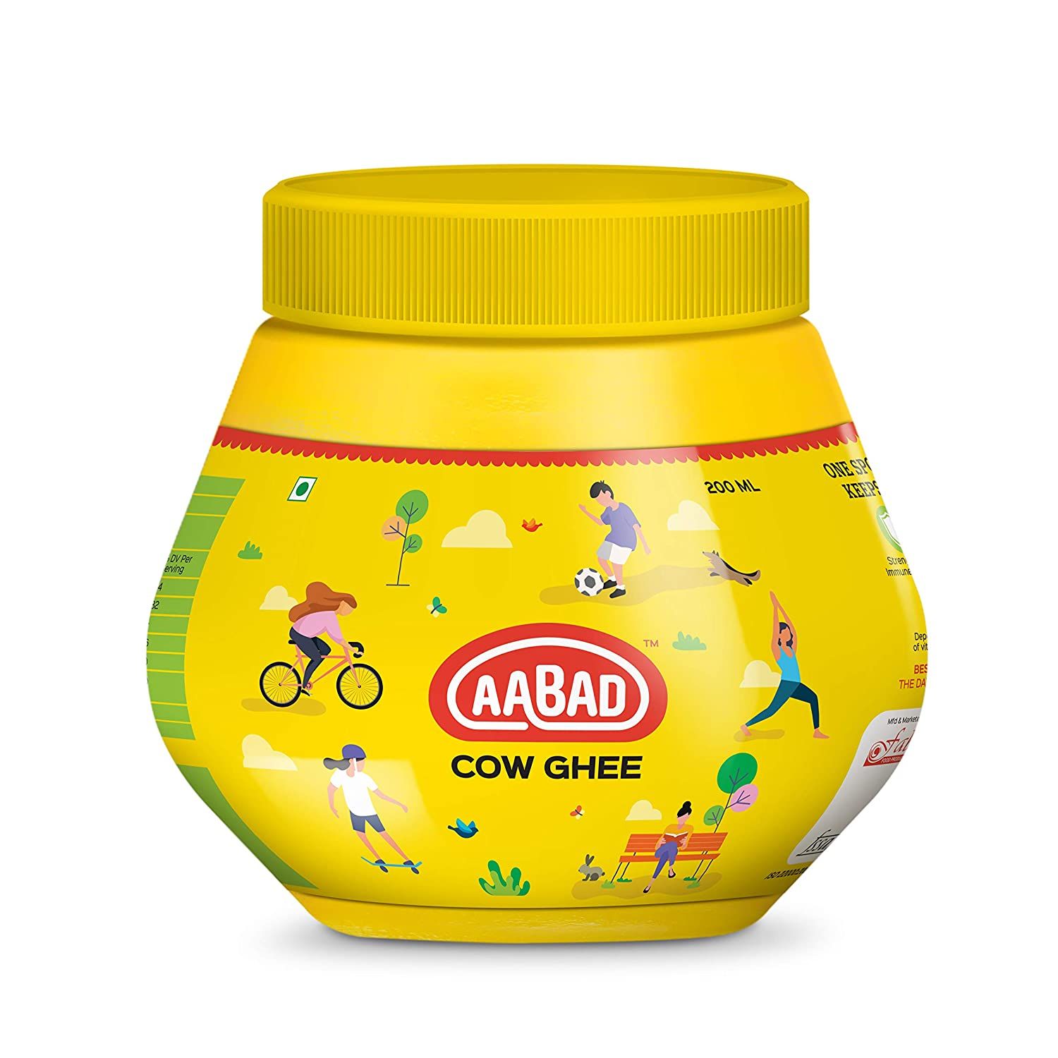 Aabad Cow Ghee Jar, 100ml