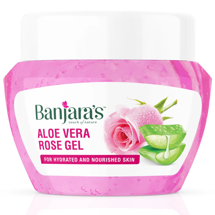 Banjara's Aloe Vera Gel - Rose, 100g